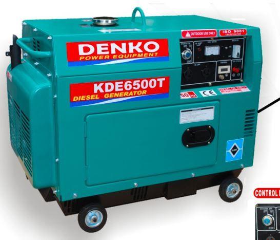 Silent Diesel Generator- Denko KDE6500T